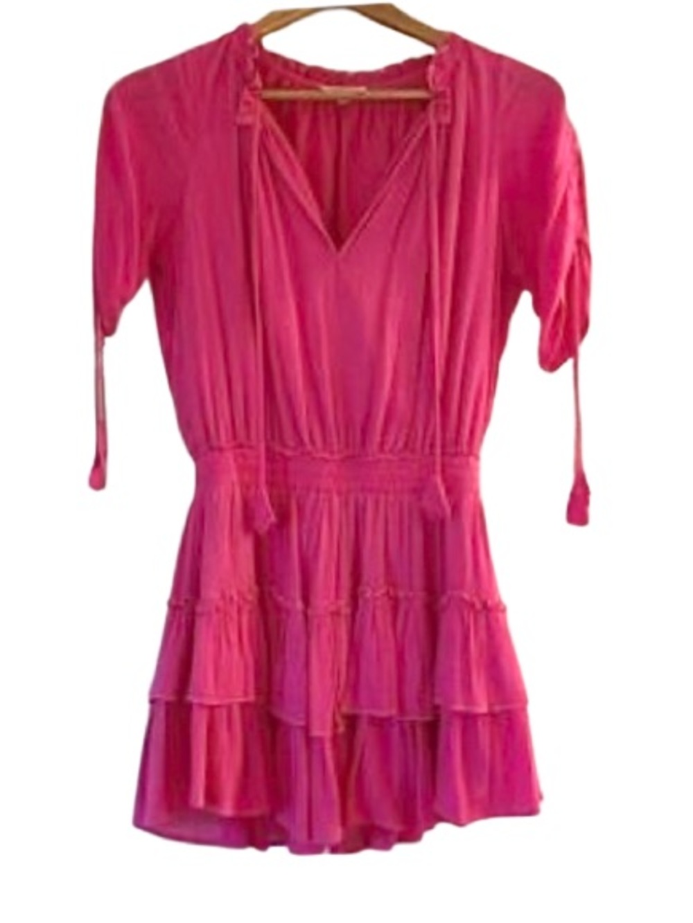 Mixology -We're All Pretty Girls- Bright Pink Ruffle Mini Dress. Size: small